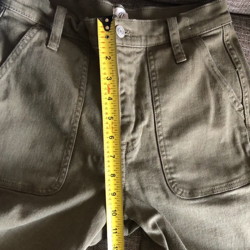 J Crew Khaki/Army Green Straight Leg Crop Pant - Picture 6 of 10